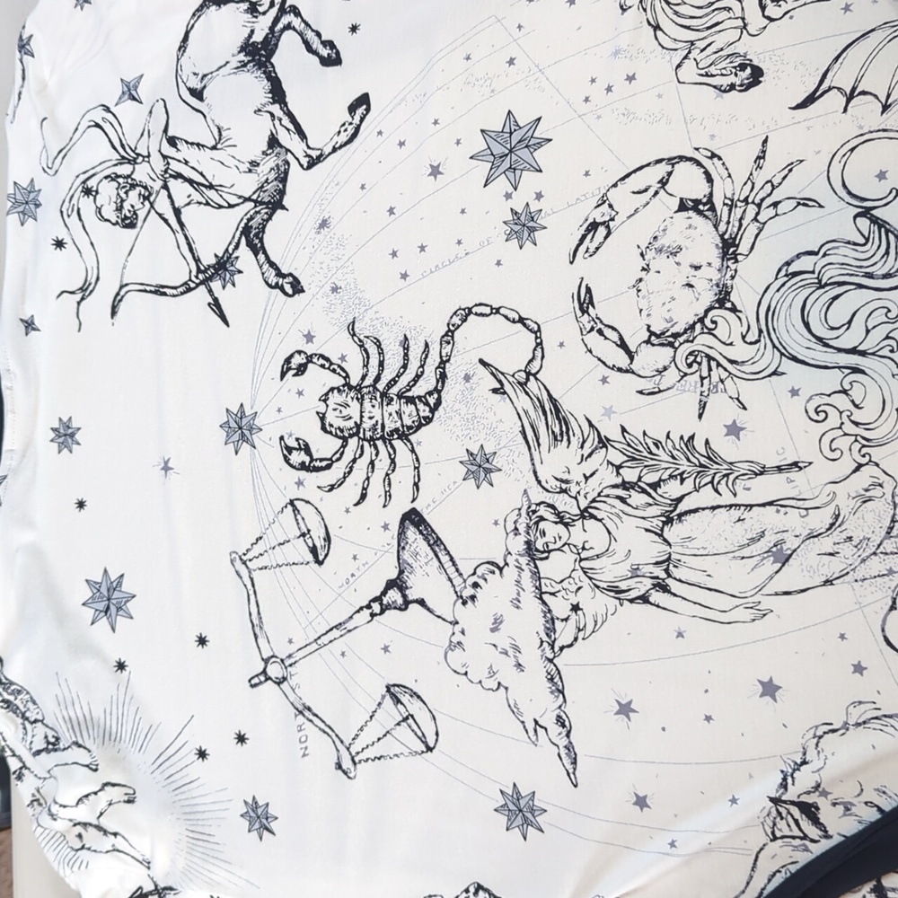 Soma, Cool Nights, Heavenly Zodiac Kimono Style Robe. Size, Small/Medium - Picture 4 of 8